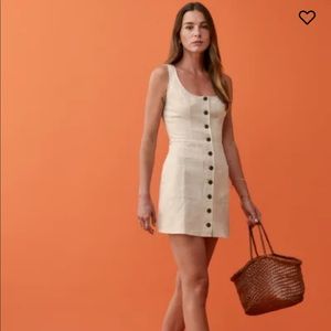 NWT Reformation Jill Dress in Oatmeal size 4